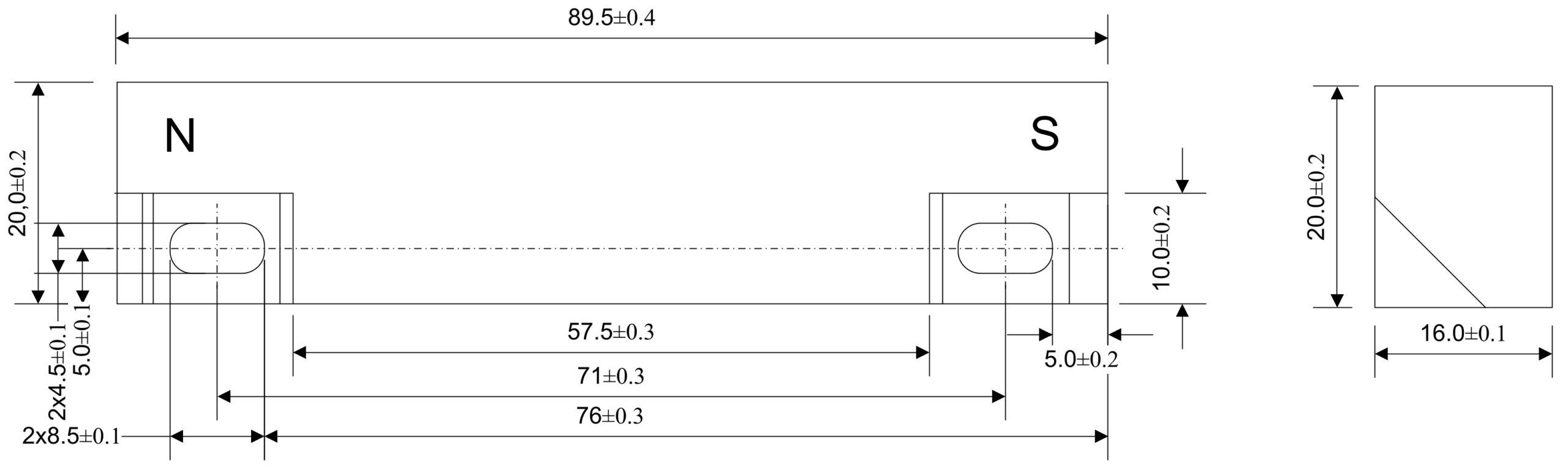 Technische Zeichnung MMA-116